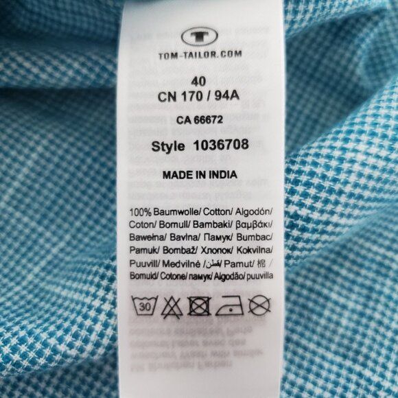 Tom Tailor Womens Boxy Button Up Blouse Size 40 Cuffed Sleeve Minimalist Summer - Picture 5 of 9